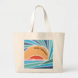 Sunset in Barrel Wave Grote Tote Bag