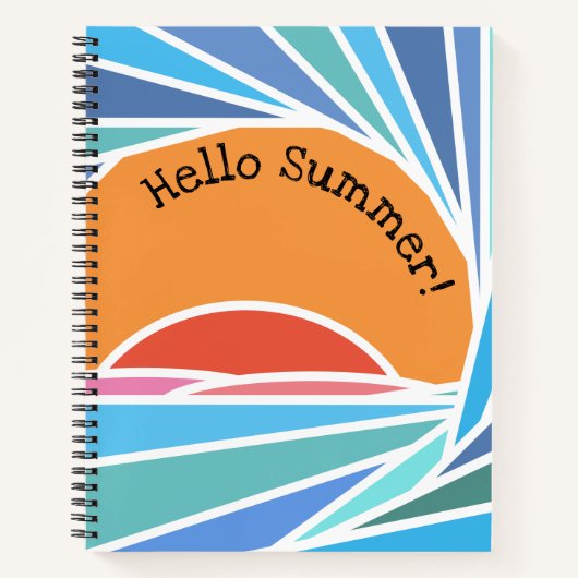 Sunset in Barrel Wave Notitieboek (Voorkant)