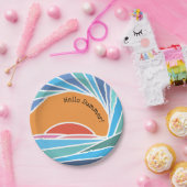 Sunset in Barrel Wave Papieren Bordje (Feest)