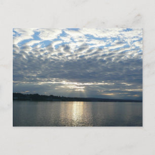 Sunset in British Columbia Canadian Seascape Briefkaart
