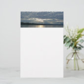Sunset in British Columbia Canadian Seascape Briefpapier (Staand voorkant)