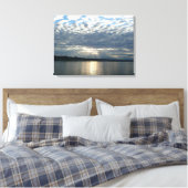 Sunset in British Columbia Canadian Seascape Canvas Afdruk (Insitu (Slaapkamer))