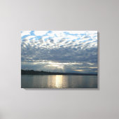 Sunset in British Columbia Canadian Seascape Canvas Afdruk (Voorkant)