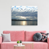 Sunset in British Columbia Canadian Seascape Canvas Afdruk (Insitu (Woonkamer))