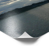 Sunset in British Columbia Canadian Seascape Foto Afdruk (Hoek)