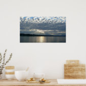 Sunset in British Columbia Canadian Seascape Poster (Keuken)