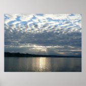 Sunset in British Columbia Canadian Seascape Poster (Voorkant)