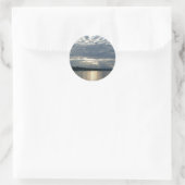 Sunset in British Columbia Canadian Seascape Ronde Sticker (Tas)