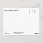 Sunset in Campbell, Californië Briefkaart (Achterkant)