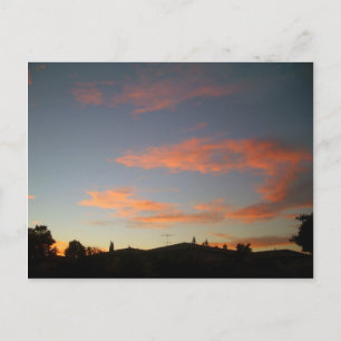 Sunset in Campbell, Californië Briefkaart