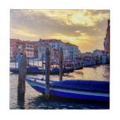 Sunset in Canal Grande Tegeltje (Voorkant)