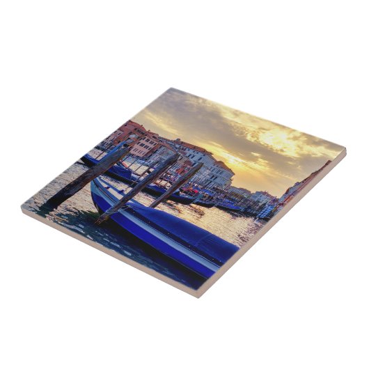 Sunset in Canal Grande Tegeltje (Zijkant)