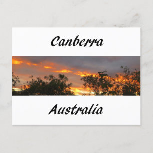 Sunset in Canberra Briefkaart