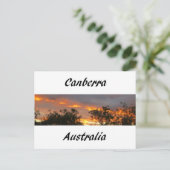 Sunset in Canberra Briefkaart (Staand voorkant)