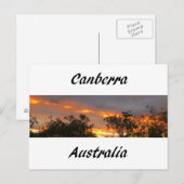 Sunset in Canberra Briefkaart (Voorkant / Achterkant)