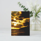 Sunset in Carate, Costa Rica Briefkaart (Staand voorkant)