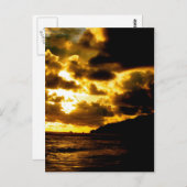 Sunset in Carate, Costa Rica Briefkaart (Voorkant / Achterkant)