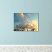 Sunset in central Illinois Canvas Afdruk (Insitu (Houten vloer))