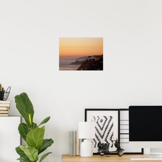 Sunset in Dana Point Poster (Thuiskantoor)