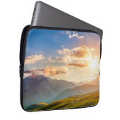 Sunset in de bergen laptop sleeve (Voorkant Rechts)