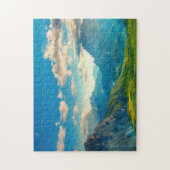 Sunset in de bergen legpuzzel (Verticaal)