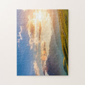 Sunset in de bergen legpuzzel (Verticaal)