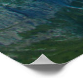 Sunset in de bergen poster (Hoek)