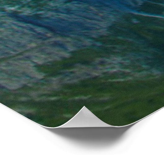 Sunset in de bergen poster (Hoek)