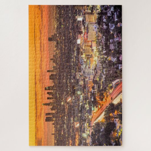 Sunset in de City of Angels Legpuzzel (Verticaal)