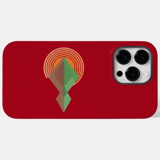 Sunset in de dal Hoesje-Mate iPhone case (Achterkant (horizontaal))