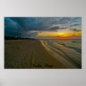 Sunset in de Golf Poster (Voorkant)