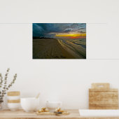 Sunset in de Golf Poster (Keuken)