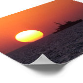 SUNSET IN DE GULF POSTER (Hoek)