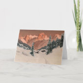 Sunset in de Kaisertal, Snowy Mountains Kaart (Voorkant)