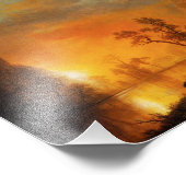 Sunset in de Rockies Photo Print Foto Afdruk (Hoek)