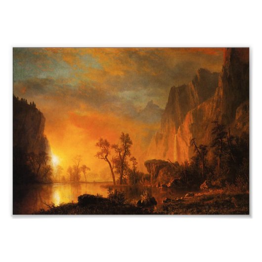 Sunset in de Rockies Photo Print Foto Afdruk (Voorkant)