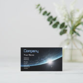 Sunset in de ruimte visitekaartje (Staand voorkant)