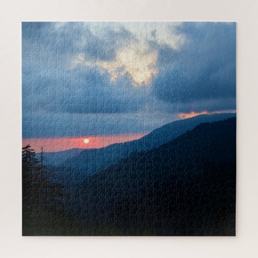 Sunset in de Smoky Mountains - 20x20 Legpuzzel (Verticaal)