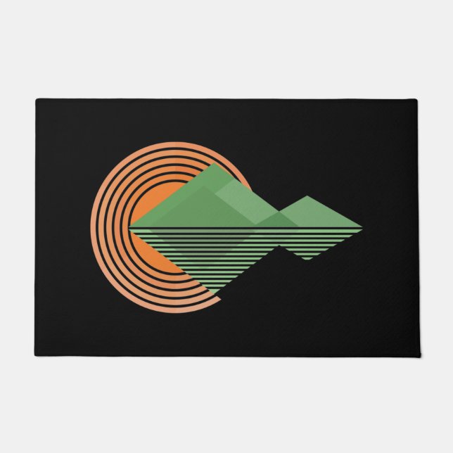 Sunset in de vallei deurmat (Voorkant)