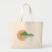 Sunset in de vallei grote tote bag (Voorkant)