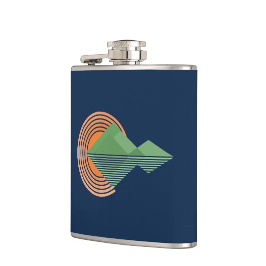 Sunset in de vallei heupfles (Links)