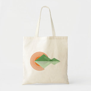Sunset in de vallei tote bag