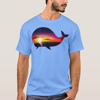 Sunset in de walvis t-shirt