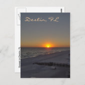 Sunset in Destin, FL Briefkaart (Voorkant / Achterkant)