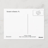 Sunset in Destin, FL Briefkaart (Achterkant)