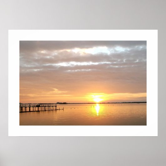 Sunset in Dunedin, Florida Poster (Voorkant)