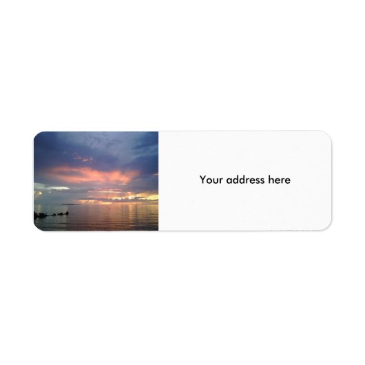 Sunset in Florida Etiket (Voorkant)