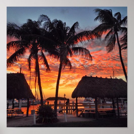 Sunset in Florida Keys Poster (Voorkant)