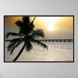 Sunset in Florida Keys Poster