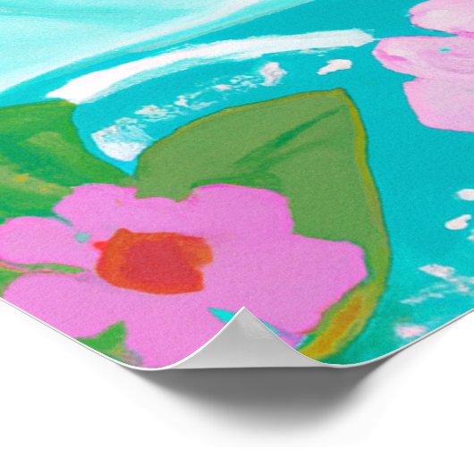 Sunset in Fushia-Poster en downloadable Art print (Hoek)